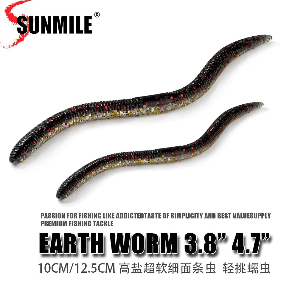 Fishing Equipment Deals - SUNMILE Soft Fishing Lure10cm12.5cm Senko Worm