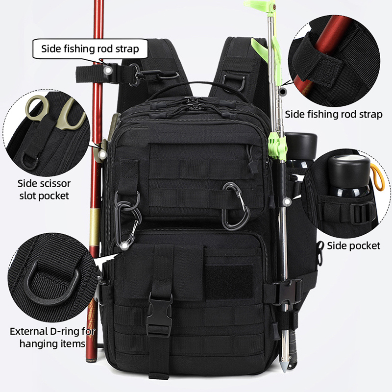 Fishing Equipment And Gear - Mochila Tática de Camping Grande para