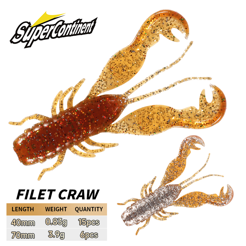 Fishing Equipment Deals - 2023 supercontinente filé craw isca poleiro