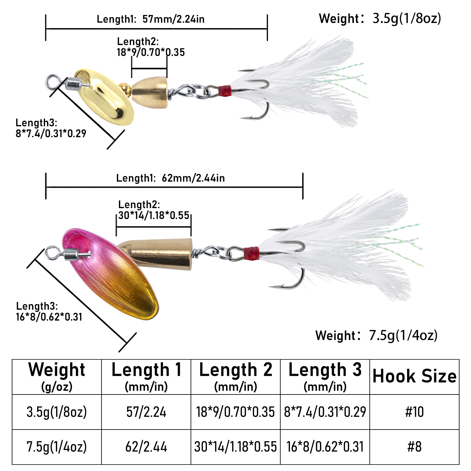 3 pçs pesca em linha spinner t - Fishing Equipment Deals avaliação e preço
