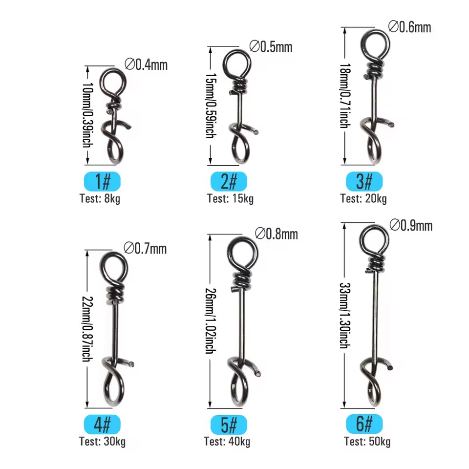 50 Peças de Clipes de Mola de  - Fishing Equipment Used avaliação e preço