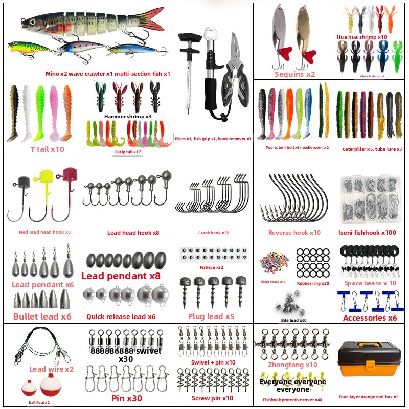 Conjunto de 547 Peças de Iscas - Fishing Lure avaliação e preço