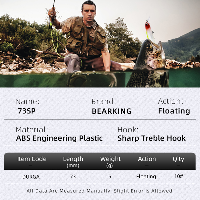 Bearking novo modelo 73mm 5g q - Fishing Equipment Deals avaliação e preço