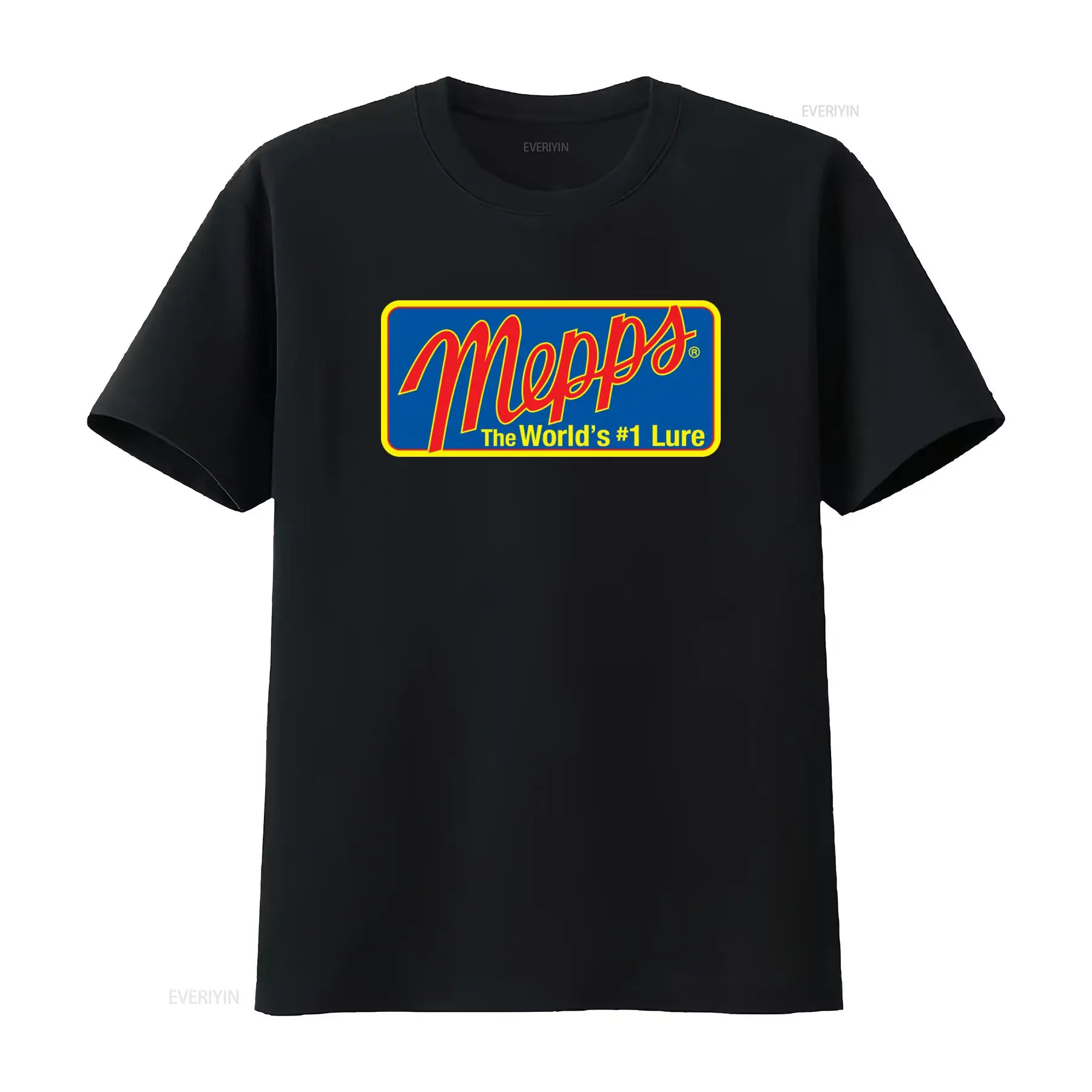 Camiseta com logotipo Mepps Fi - Fishing Lure avaliação e preço