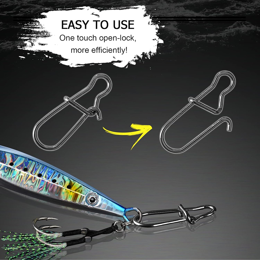 50 pçs crankbait snaps de aço  - Fishing Equipment Used avaliação e preço