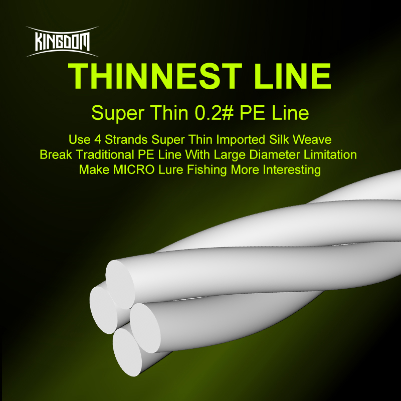 Kingdom LINHA PLANTE Super Fin - Braided Fishing Line avaliação e preço