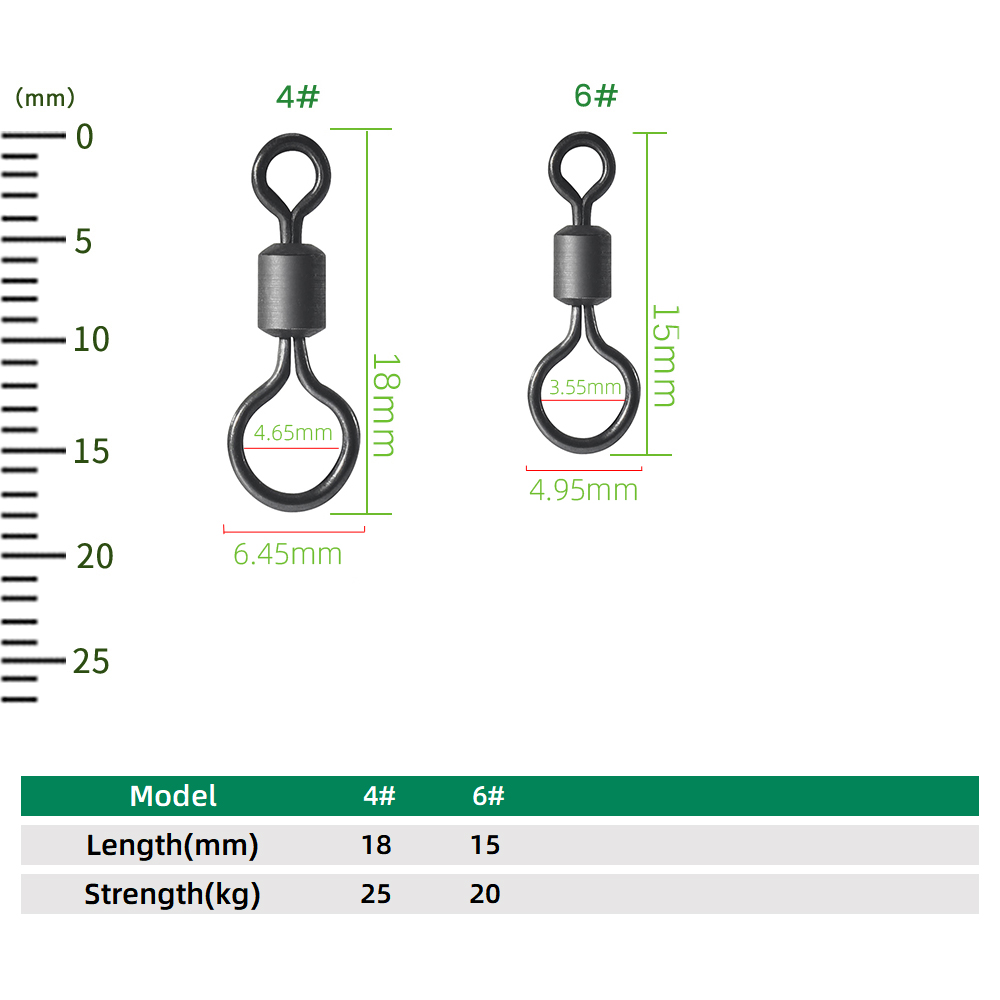 100 Peças Giradores de Pesca p - Fishing Equipment Used avaliação e preço
