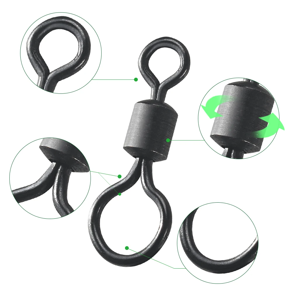100 Peças Giradores de Pesca p - Fishing Equipment Used avaliação e preço