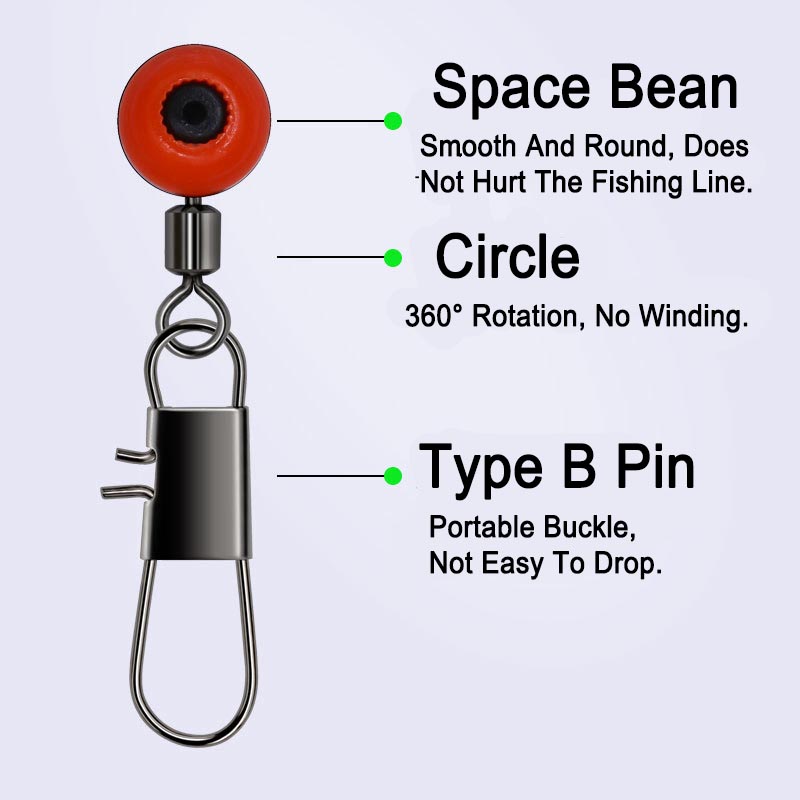 50 pçs/lote Feijão Espaço de P - Fishing Equipment Wholesale avaliação e preço