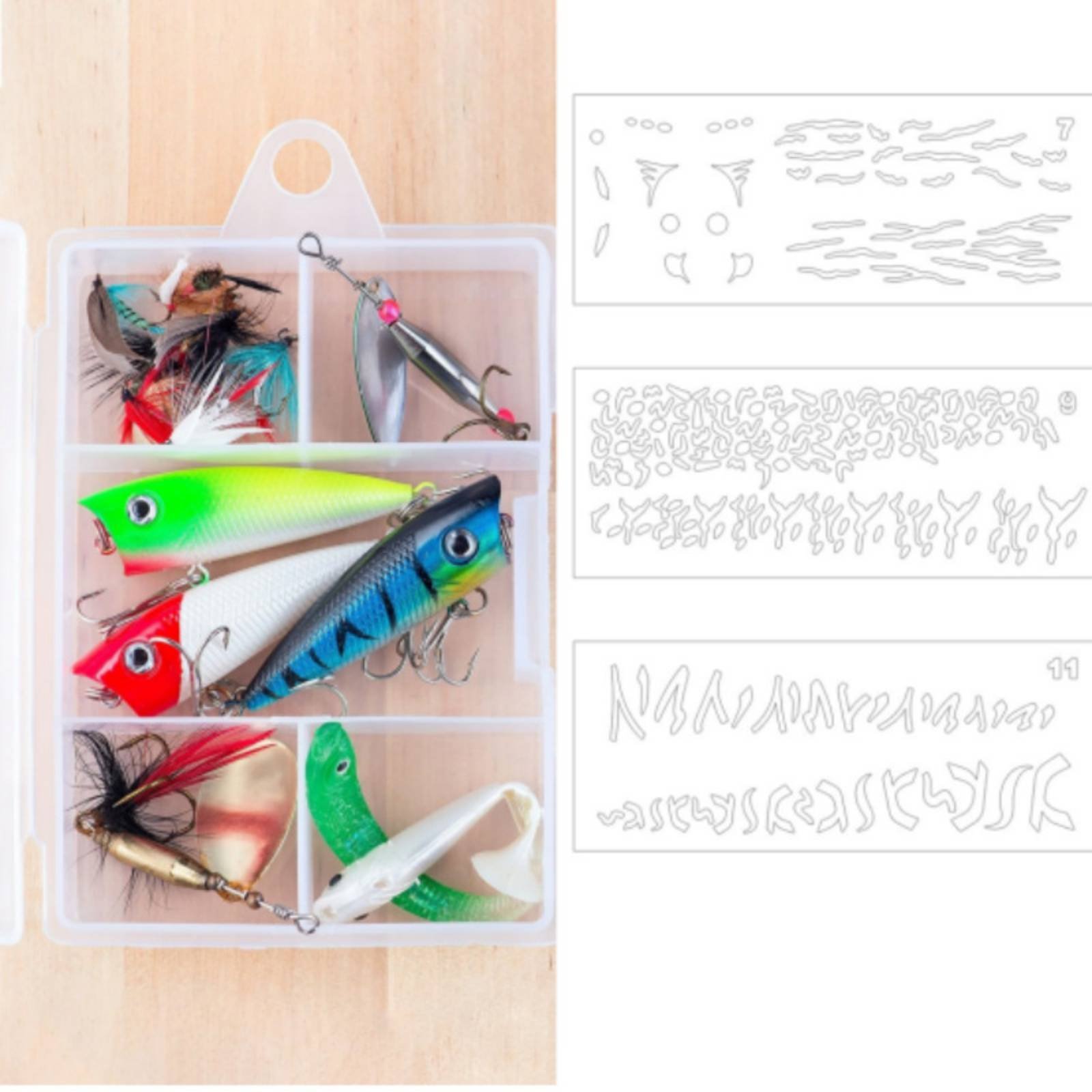 Molde de Pintura de Iscas DIY, - Fishing Lure avaliação e preço