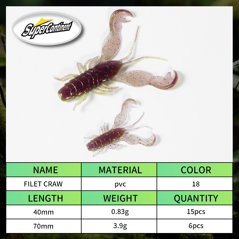 2023 supercontinente filé craw - Fishing Equipment Deals avaliação e preço